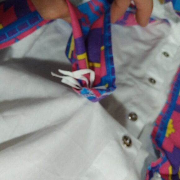 Vintage Roughrider Circle T Aztec Southwest Pattern Western Shirt - Picture 4 of 9